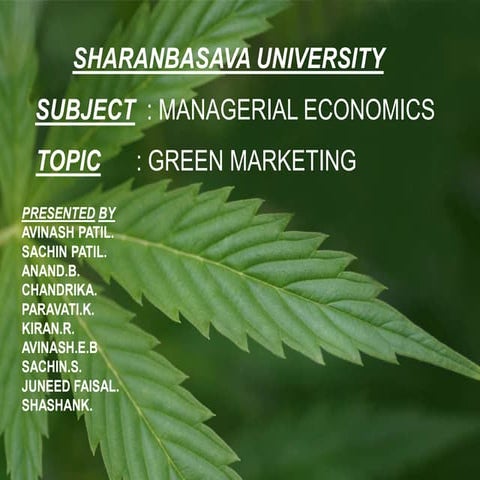Green marketing