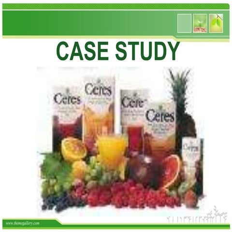 Green marketing: case study Ceres