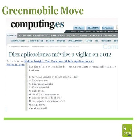 Greenmobile presentations
