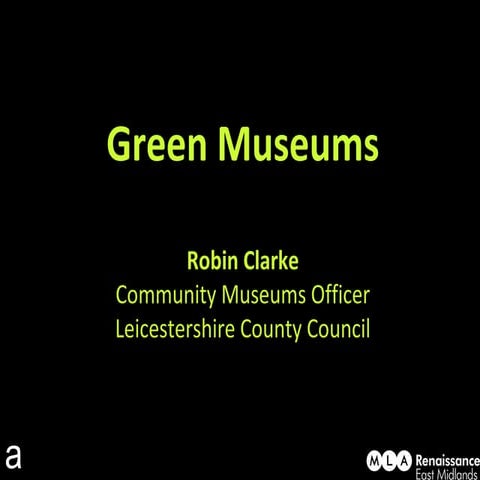 Green Museums Step by Step guide 
