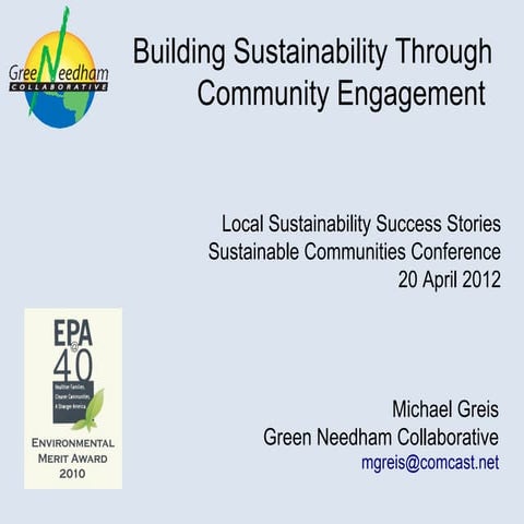 Green needham sustainable communities