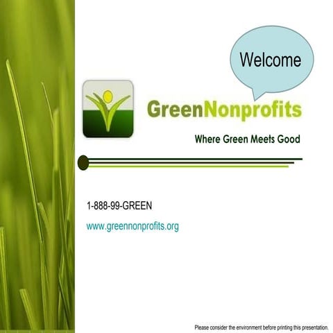 Greennonprofits.org Practical Steps to Going Green