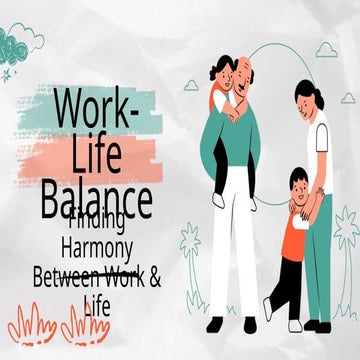 Green Orange Illustrative Work-Life Balance Presentation.pptx