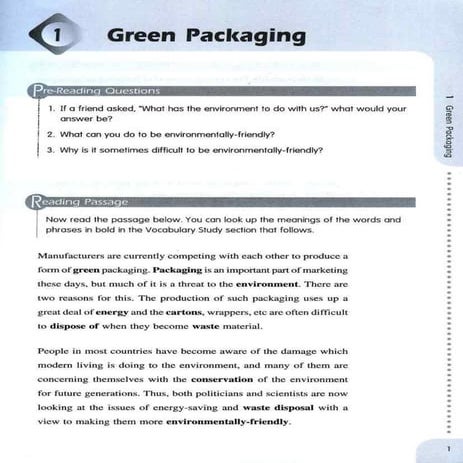 Green packaging
