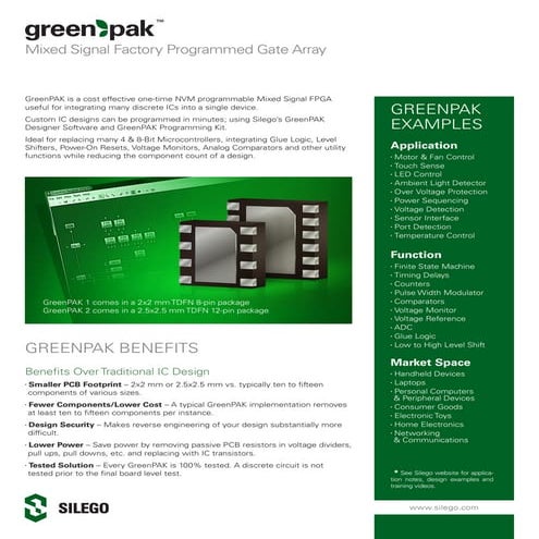 Green Pak Product Brief