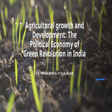 Green revolution India | PPTX