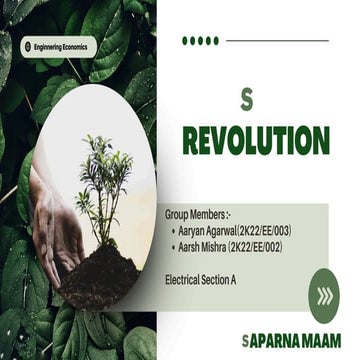 Green revolution ppt | PPTX