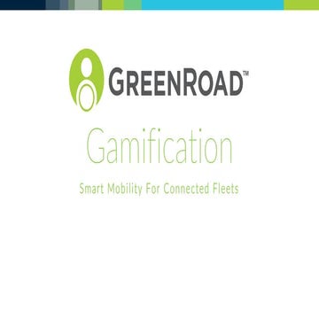 GreenRoad Gamification Smart Mobility and Driver Safety 