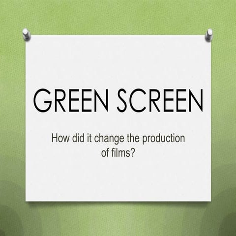 Green screen Technology
