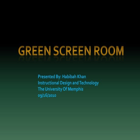 Green screen power point1