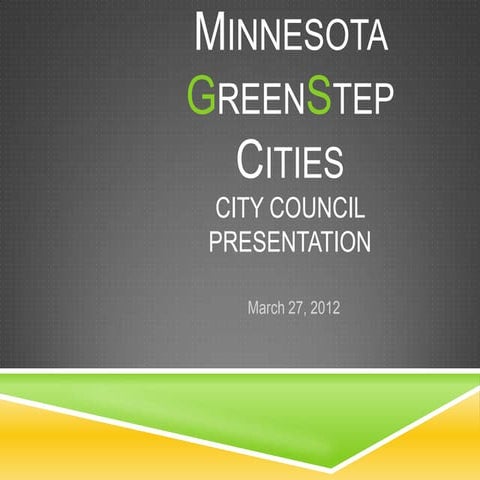 Green Step Marshall City Council Presentation