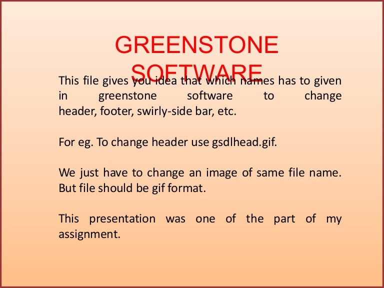 Greenstone Software