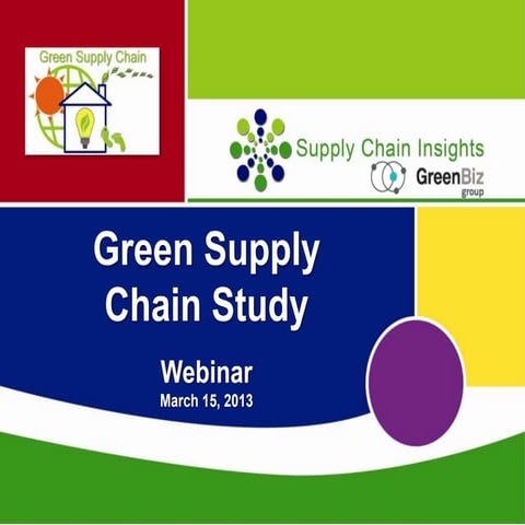 Green Supply Chain Survey Webinar_Mar2013