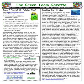 Green Team Gazette 2.2 October 09 