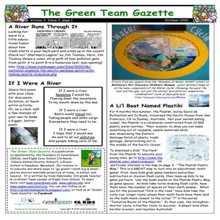Green Team Gazette 3.2 October 2010