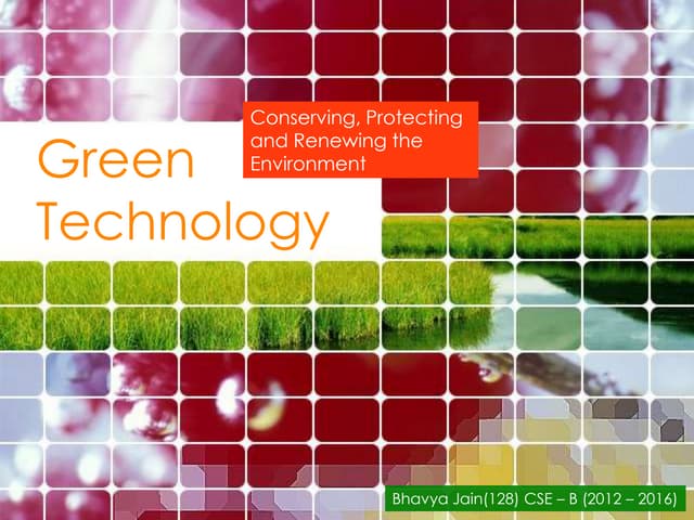 Green technology
