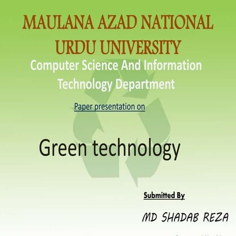 Green technology