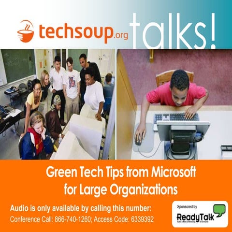 Green Tech Tips From Microsoft For Large Organizations