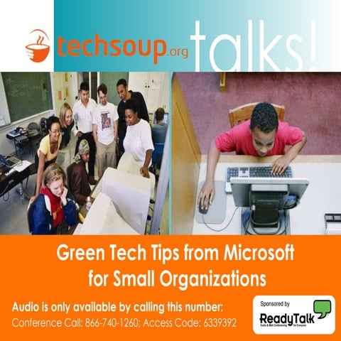 Green Tech Tips From Microsoft For Small Organizations