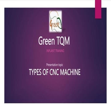 Types of CNC Machine 
