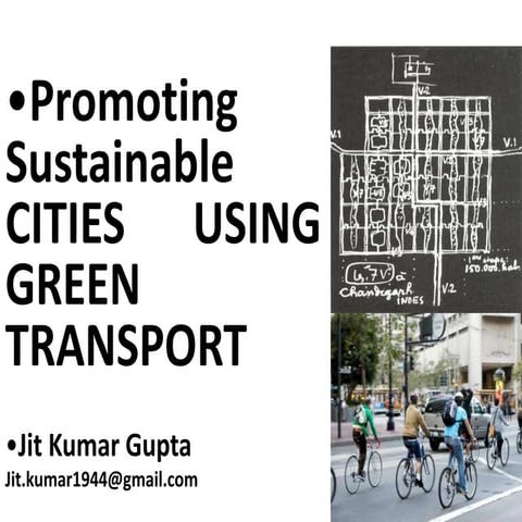 Promoting Sustainable Cities using Green transport | PPTX | Rail Travel ... - Community Transportation Planning With Green Principles For Small Cities