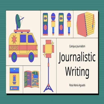Journalistic Writing in the Elementary and High School Level for School Paper