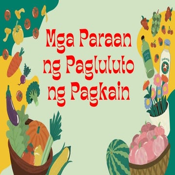 Mga Paraan ng Pagluluto ng Pagkain PowerPoint