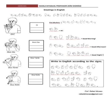 Greetings in english | PDF