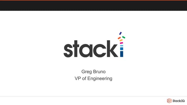 StackiFest16: How PayPal got a 300 Nodes up in 14 minutes - Greg Bruno