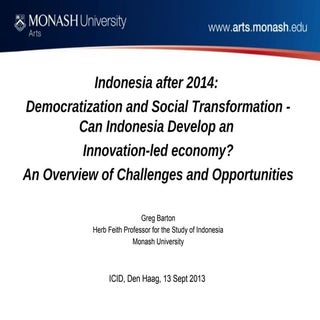 Indonesia After 2014 by Greg Barton