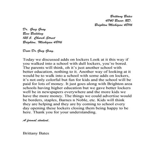 Dear superintendent dr | DOC
