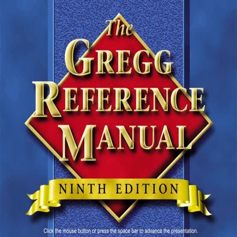 Gregg Reference Manual