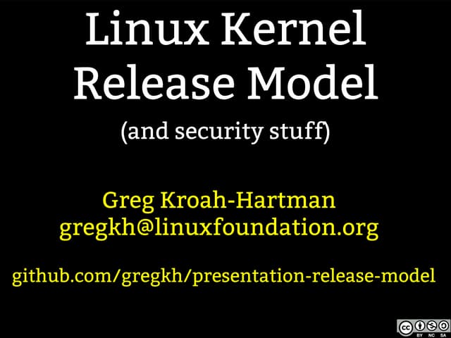 Kernel Recipes 2017 - Linux Kernel Release Model - Greg KH