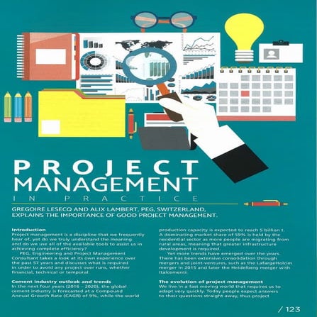 Project management in practice - world cement magazine nov 2016