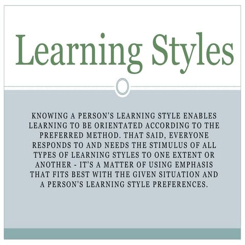 learning styles by alvin bugaoisan BMLS