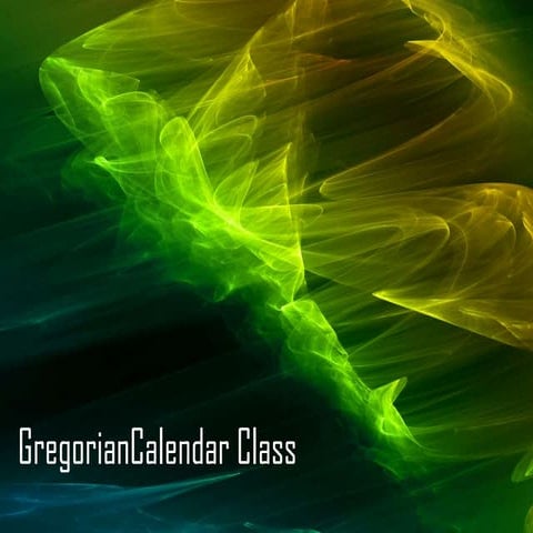 Gregorian calendar class