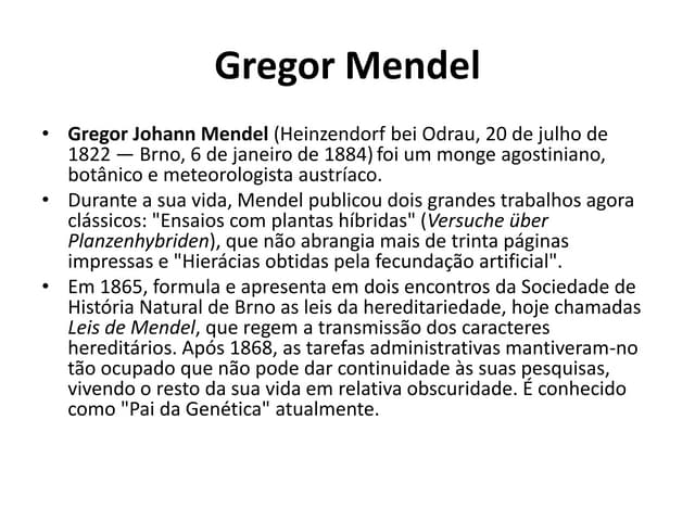 Gregor mendel