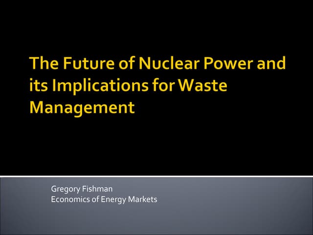 Yucca Mountain Presentation