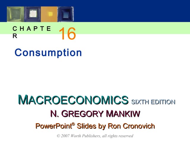 Macroeconomics Textbook Mankiw