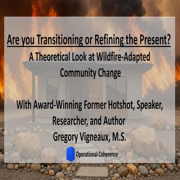 Are you Transitioning or Refining Now..?