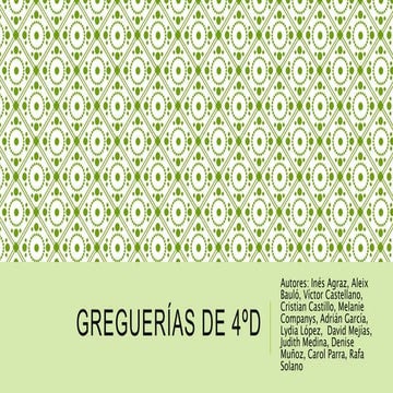 Greguerías 4ºd