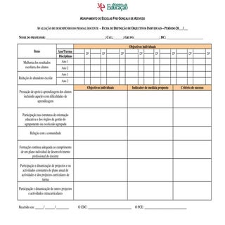 Grelha Objectivos Individuais fga