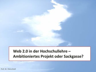 Web 2.0 in der Hochschullehre version slideshare
