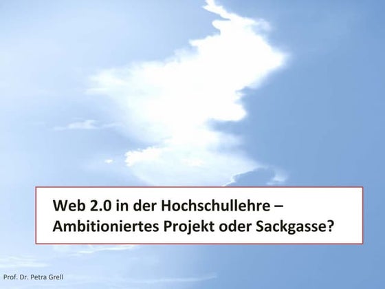 Web 2.0 in der Hochschullehre version slideshare
