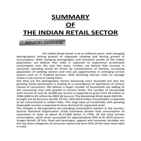 Greporttheindianretailsector 100223025247-phpapp01