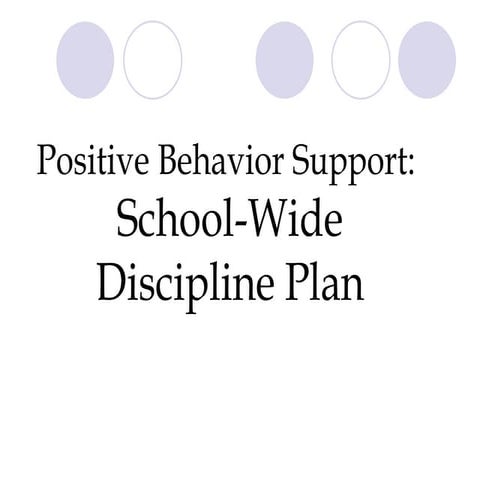 Gretchko Discipline Plan