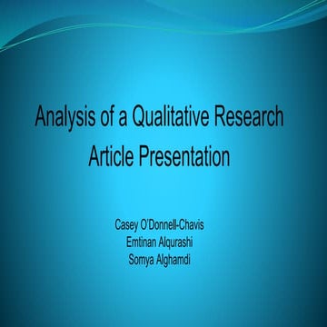 Article Review Presentation | PPTX