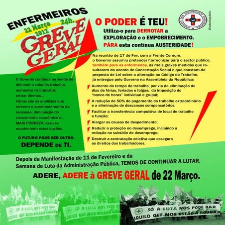Greve geral dia 22