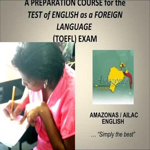 Grey amazonas toefl exam preparation course program
