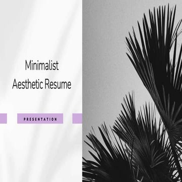 Grey And Purple Minimalist Aesthetic Resume.pptx